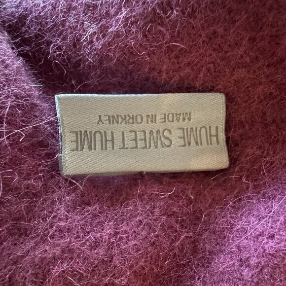 Hume Sweet Hume maroon Ripple  wool Midi sweater size One size - Picture 9 of 10